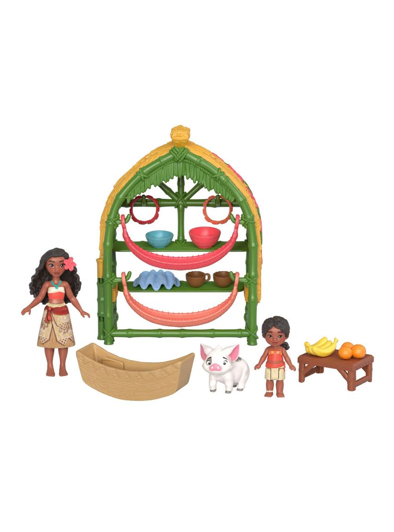Set de Juego Hogar de Moana y Simea con Pua y Accesorios-1