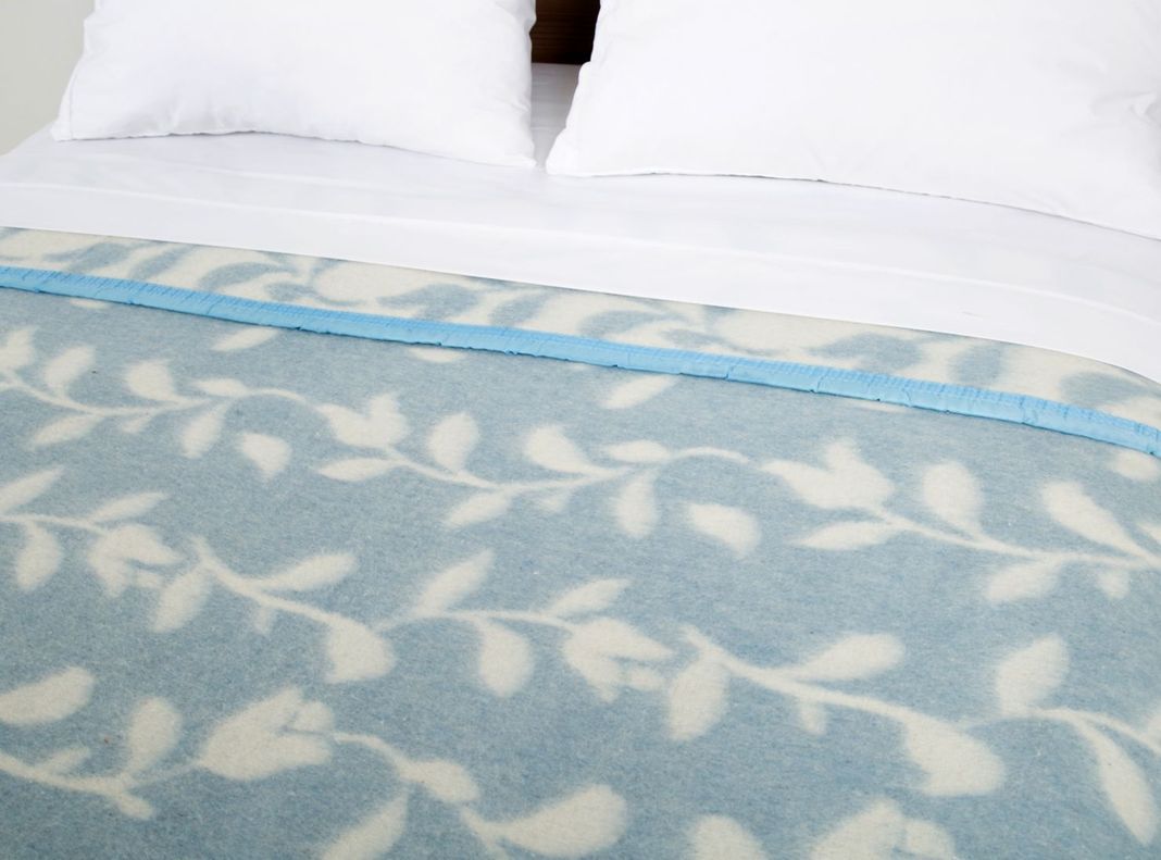 Frazada 2 Plazas Jacquard Azul-1