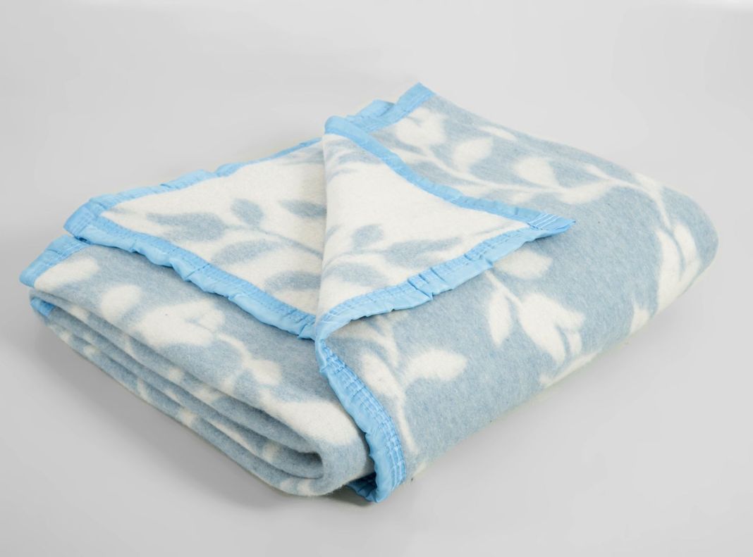 Frazada 2 Plazas Jacquard Azul-2