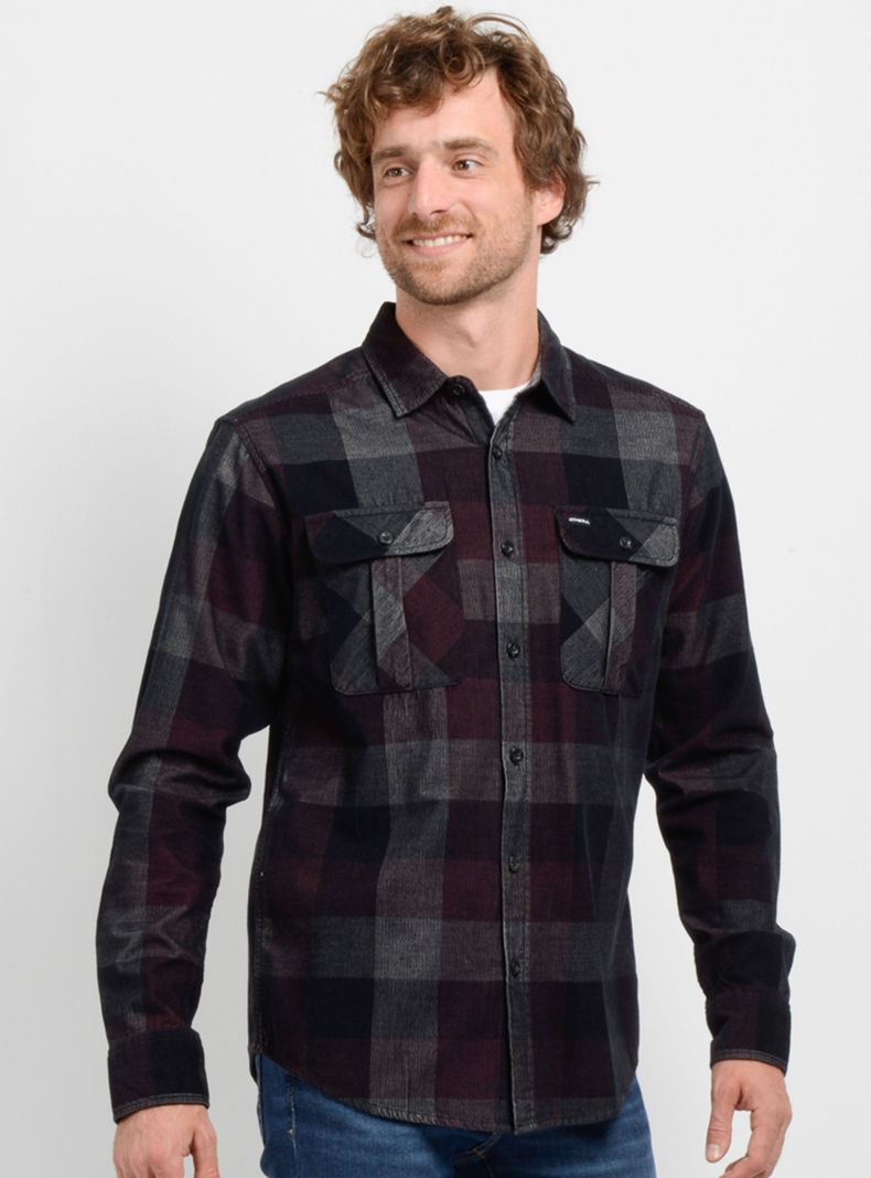 Camisa Casual Full Print Rombo-2