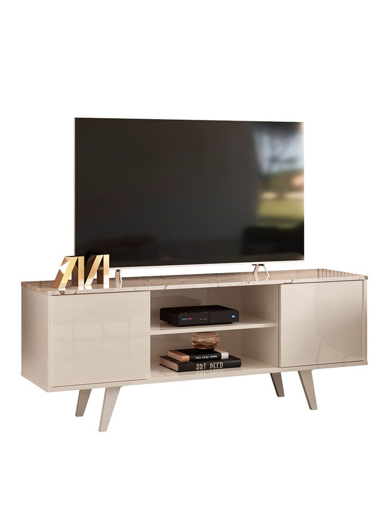 Rack TV 50" Lisboa Calacata Off White-0