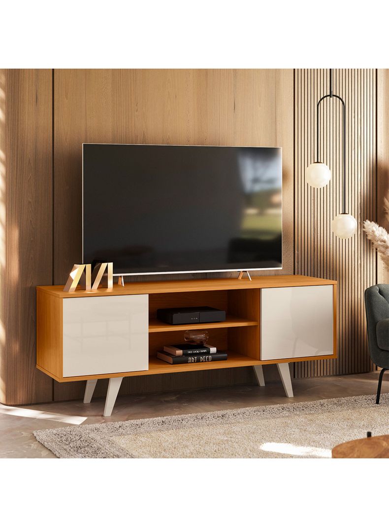 Rack TV 50" Lisboa Cinamomo Off White-2