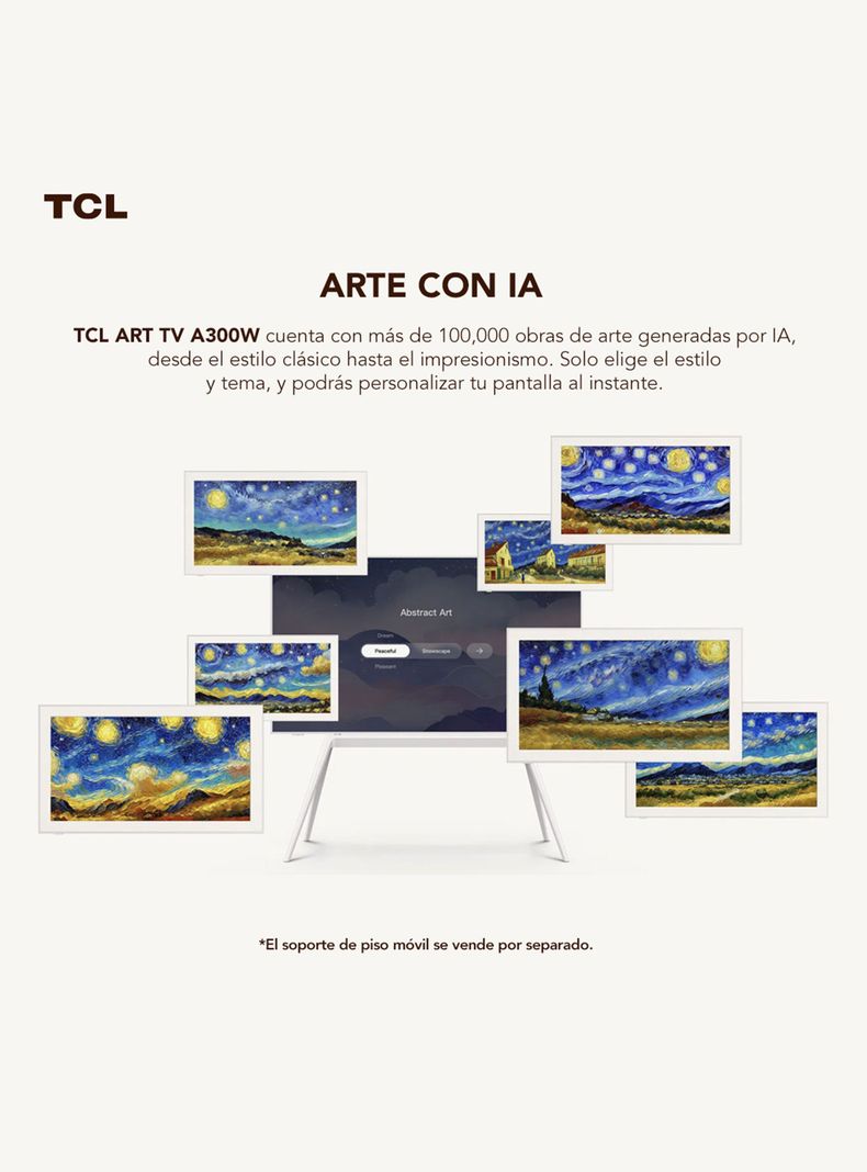 QLED Smart TV 55" ART TV UHD 4K A300W-3