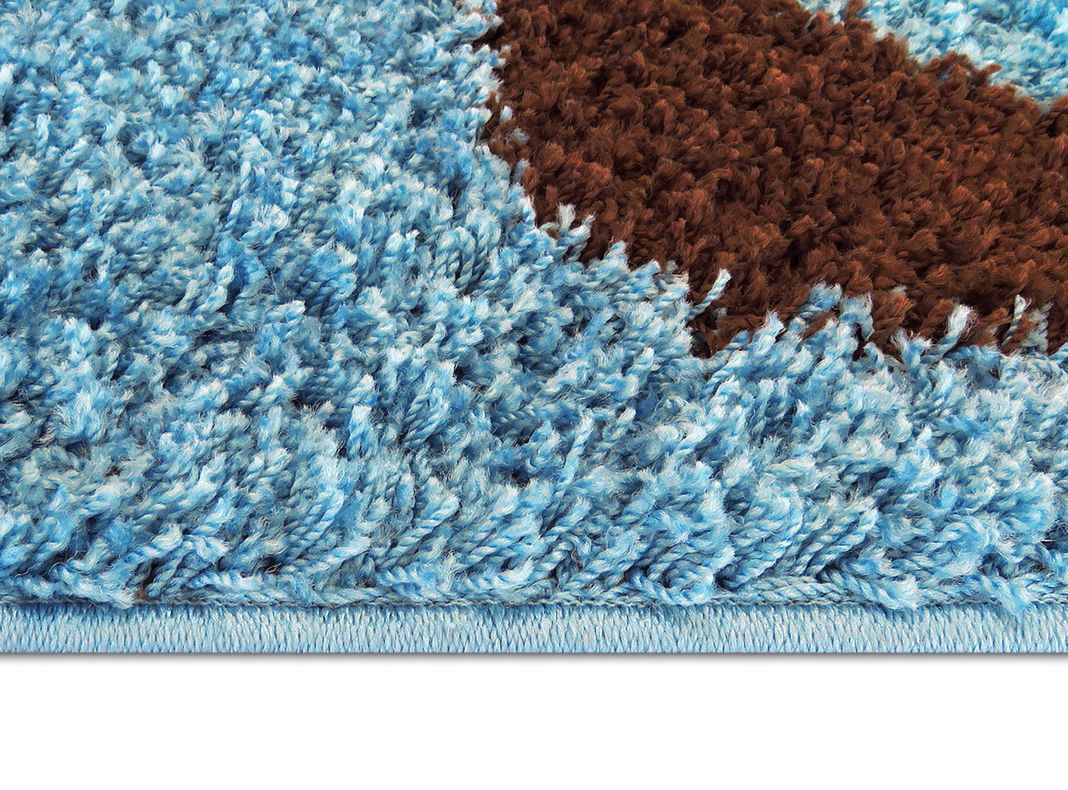 Alfombra Shaggy D5 Estampado 133 x 180 cm Café-1