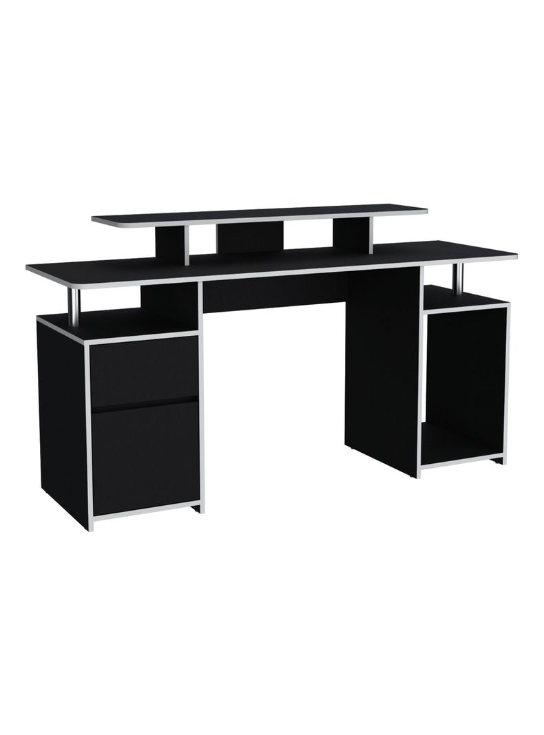 Escritorio Gamer Keria 1 Puerta 1 Cajón Wengue-2