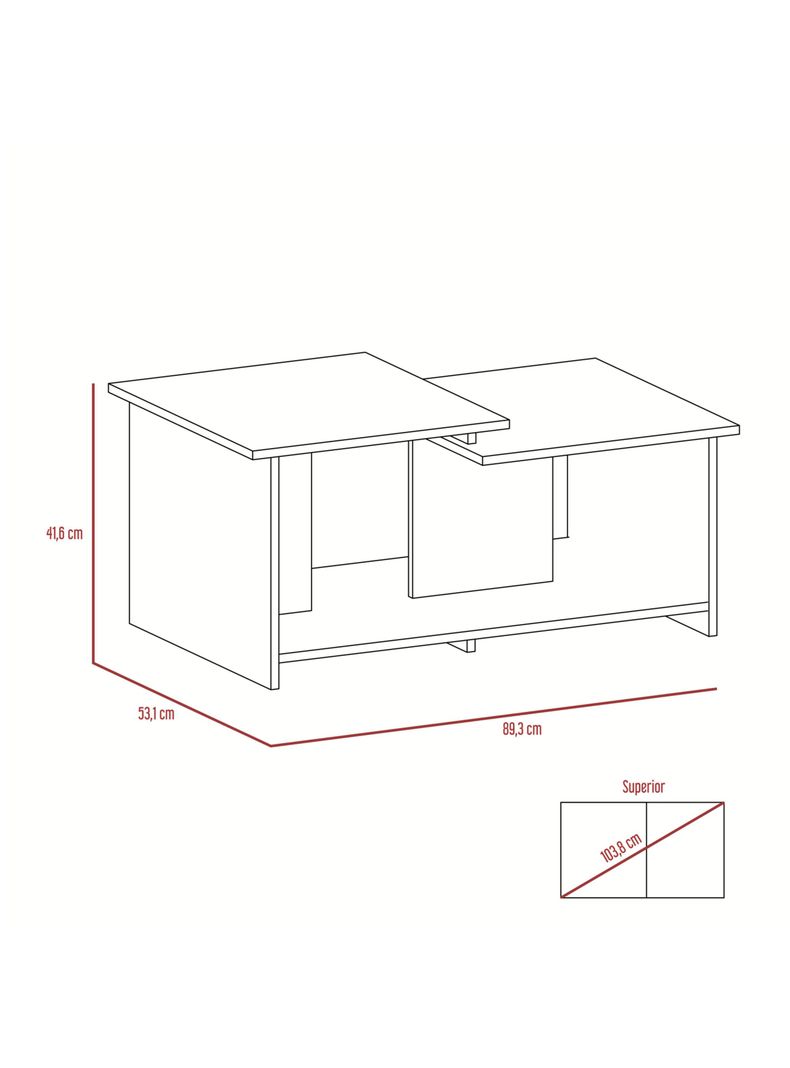 Mesa de Centro Wema 53.1x89.3 cm Macadamia-1