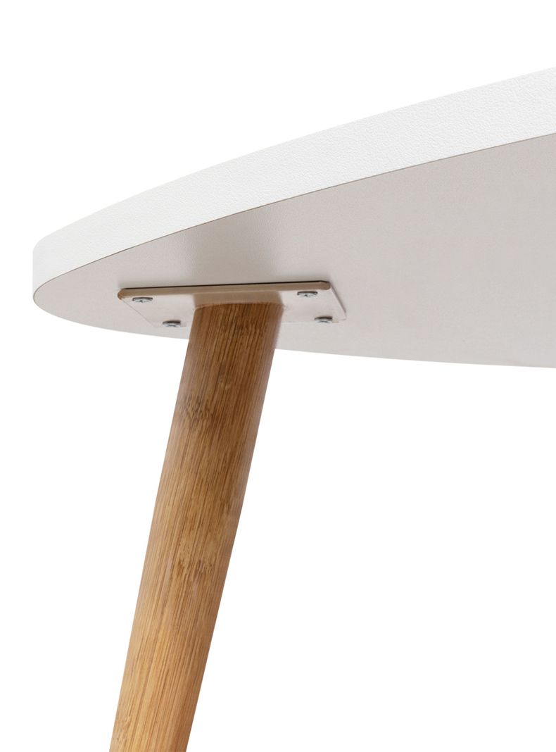 Mesa de Centro Baja Narvik 61.5x74.1 cm Blanco-5