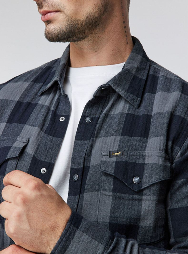 Camisa Leñadora Casual Wood Print-2