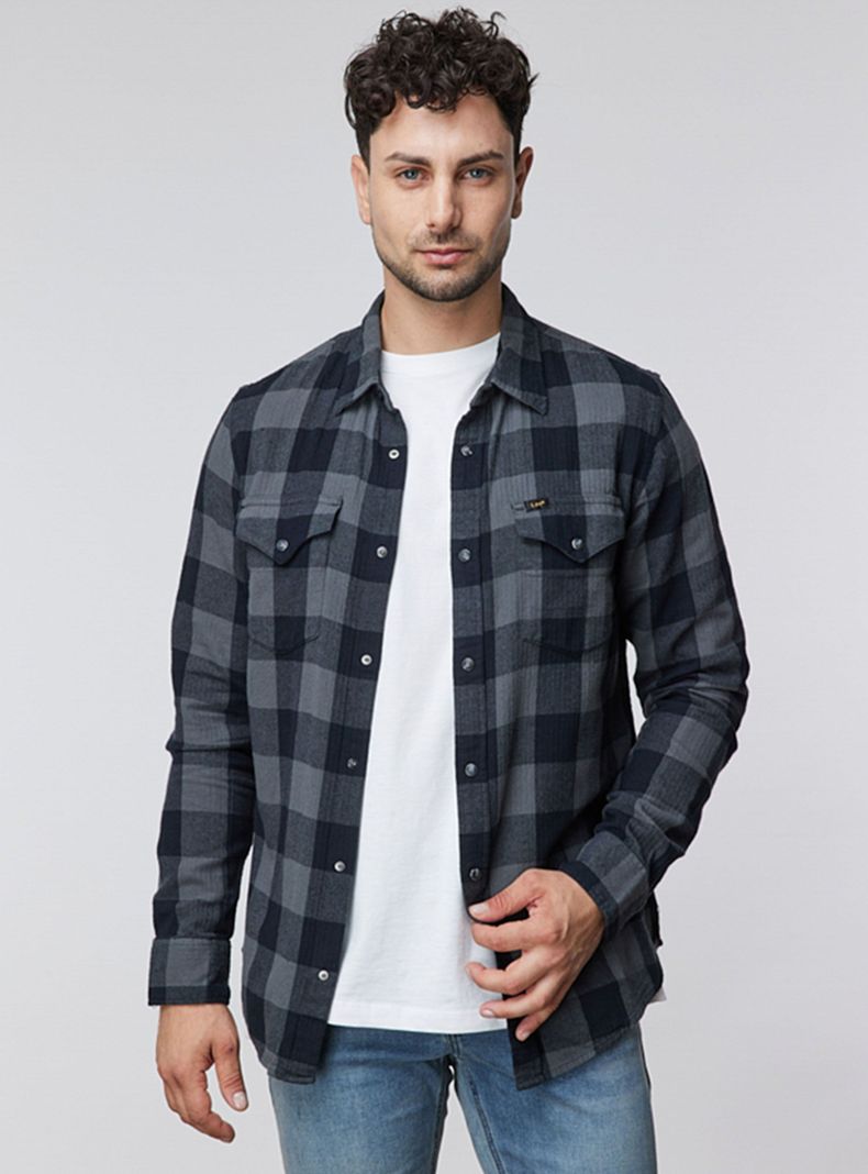 Camisa Leñadora Casual Wood Print-0