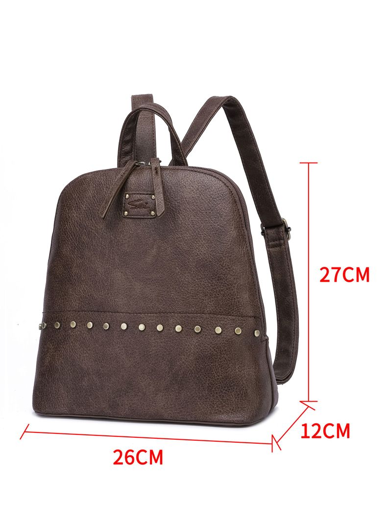 Mochila Moda Nathalie Café-1