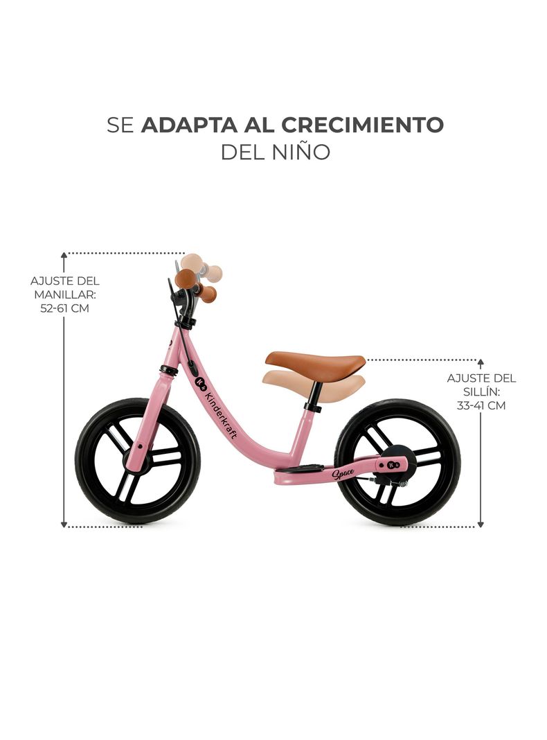 Bicicleta de Aprendizaje Space Dark Pink-4