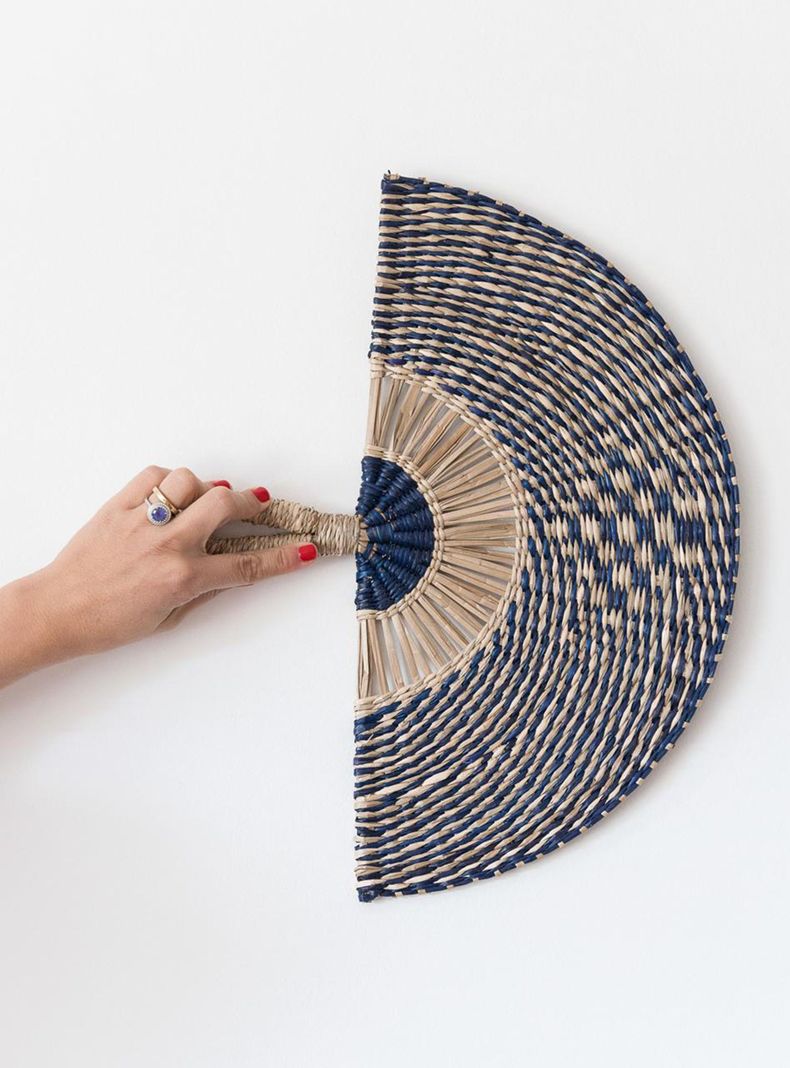 Abanico Decorativo Blue-2