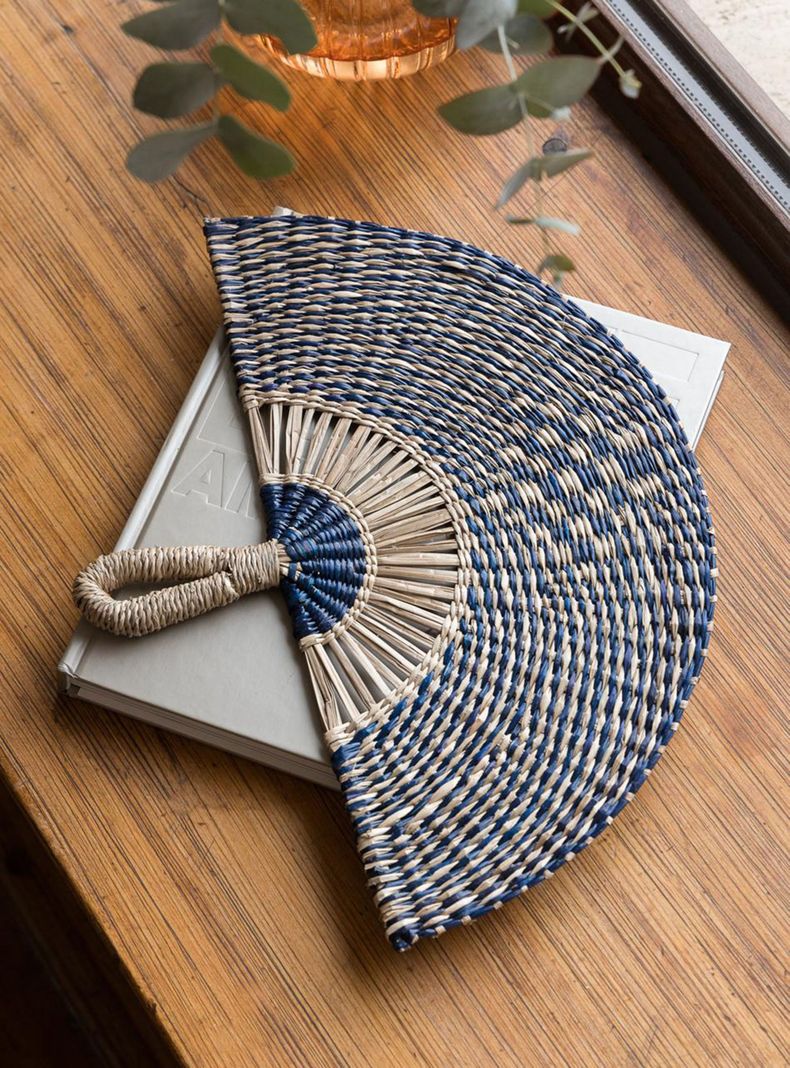 Abanico Decorativo Blue-0