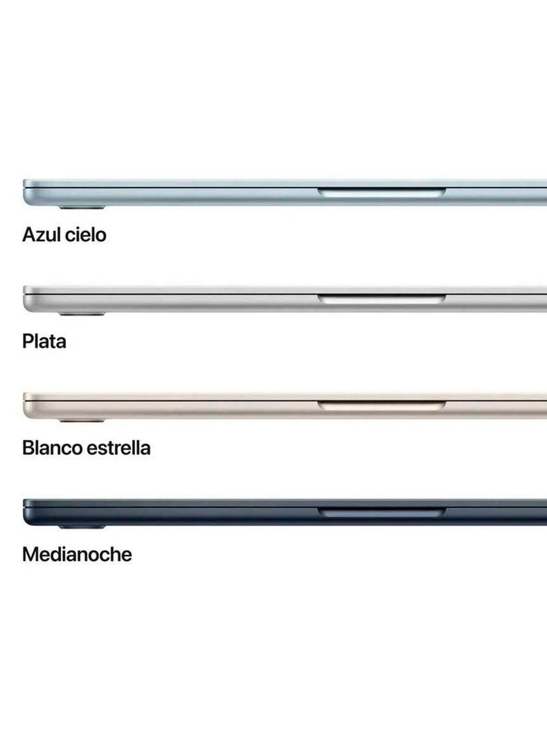 MacBook Air 13.6" Chip M4 CPU 10 Núcleos GPU 8 Núcleos 16GB RAM 256GB SSD Sky Blue-4