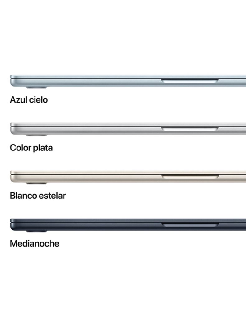 MacBook Air 15.3" Chip M4 CPU 10 Núcleos GPU 8 Núcleos 16GB RAM 256GB SSD Starligth-5