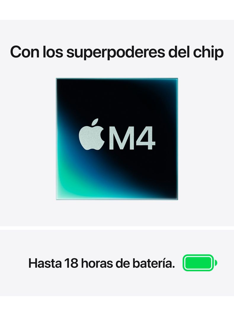 MacBook Air 15.3" Chip M4 CPU 10 Núcleos GPU 8 Núcleos 16GB RAM 256GB SSD Starligth-8