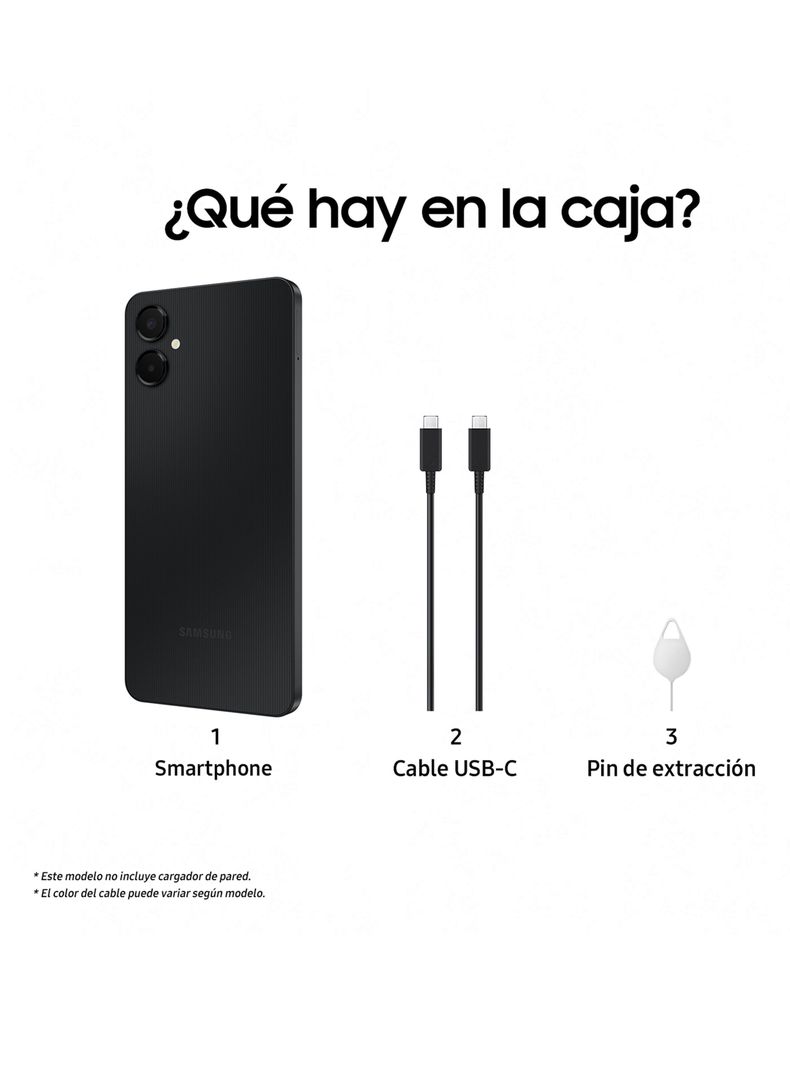 Smartphone Galaxy A06 5G 128GB 6.7" Negro Liberado-4