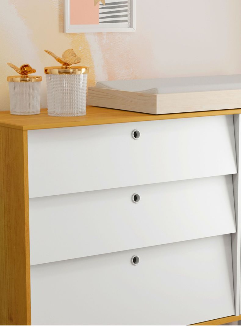 Cómoda Gold Puerta Miel Blanco-2