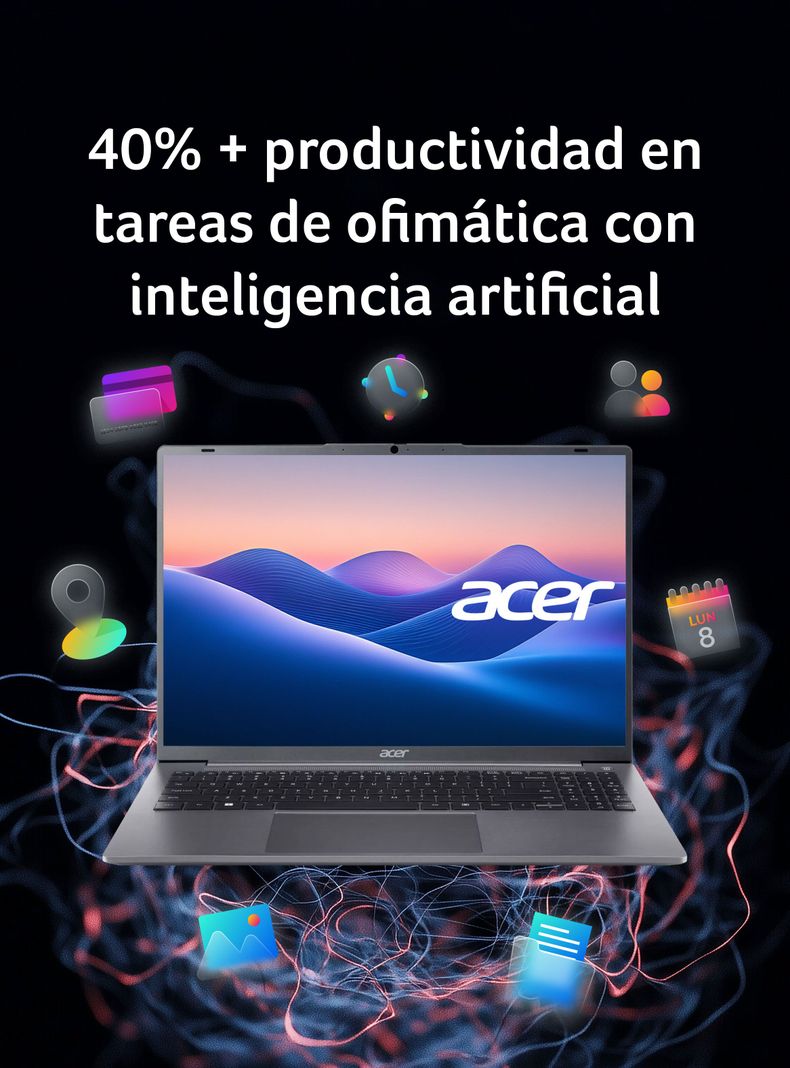 Notebook Aspire Lite AL16-31P-36HW-1 Intel Core i3 8 Núcleos 16GB RAM 512GB SSD 16" WUXGA-8