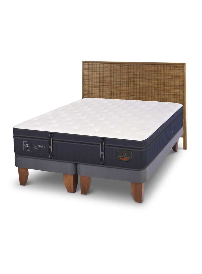 Cama Europea Grand Premium King + Respaldo Adria