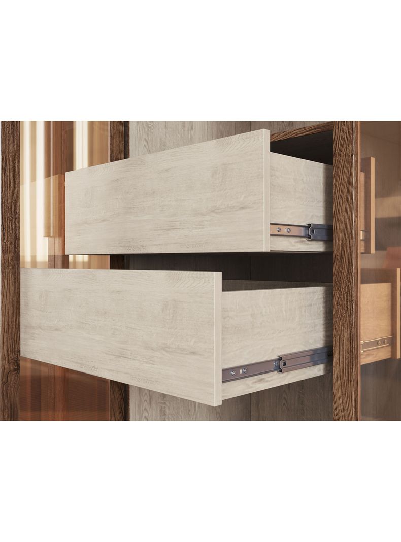 Clóset New Xangai 6 Puertas 2 Cajones Nuez Beige-3