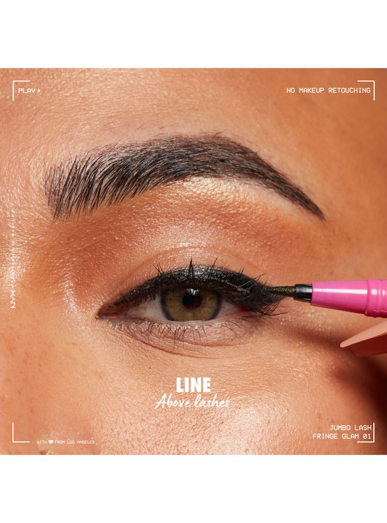Kit Pestañas + Delineador Adhesivo Jumbo Lash 2 In 1 Fringe Glam Kit-1