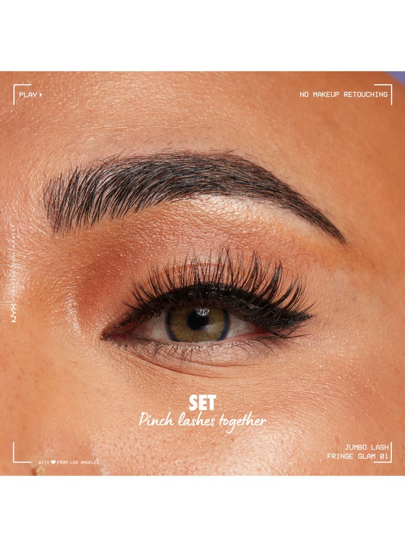 Kit Pestañas + Delineador Adhesivo Jumbo Lash 2 In 1 Fringe Glam Kit-4
