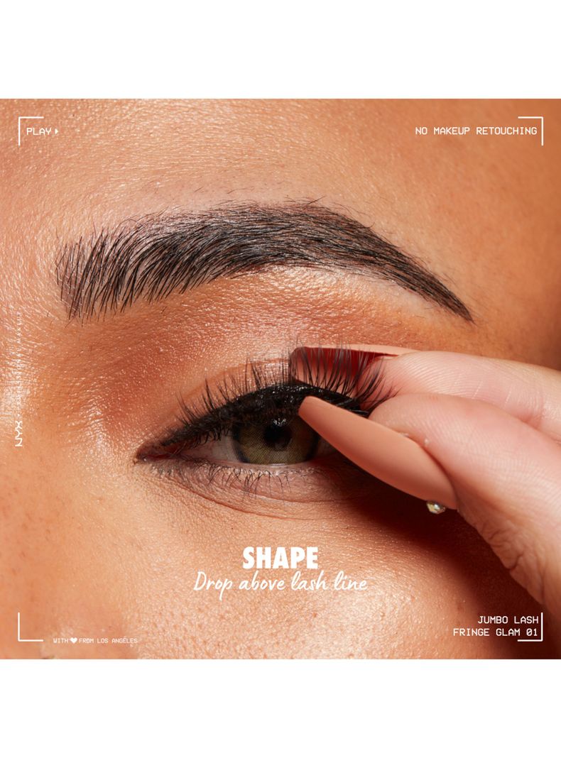 Kit Pestañas + Delineador Adhesivo Jumbo Lash 2 In 1 Fringe Glam Kit-3