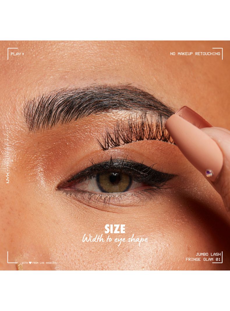 Kit Pestañas + Delineador Adhesivo Jumbo Lash 2 In 1 Fringe Glam Kit-2