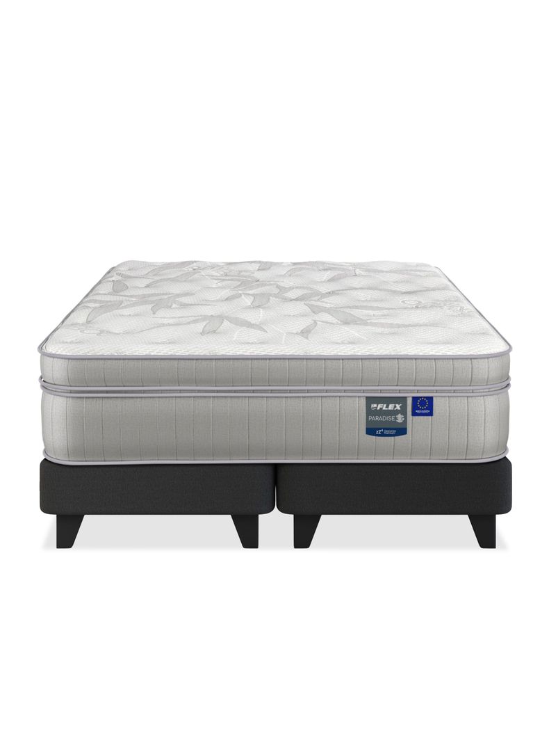 Cama Europea Paradise 2 Plazas Box Base Dividida-2