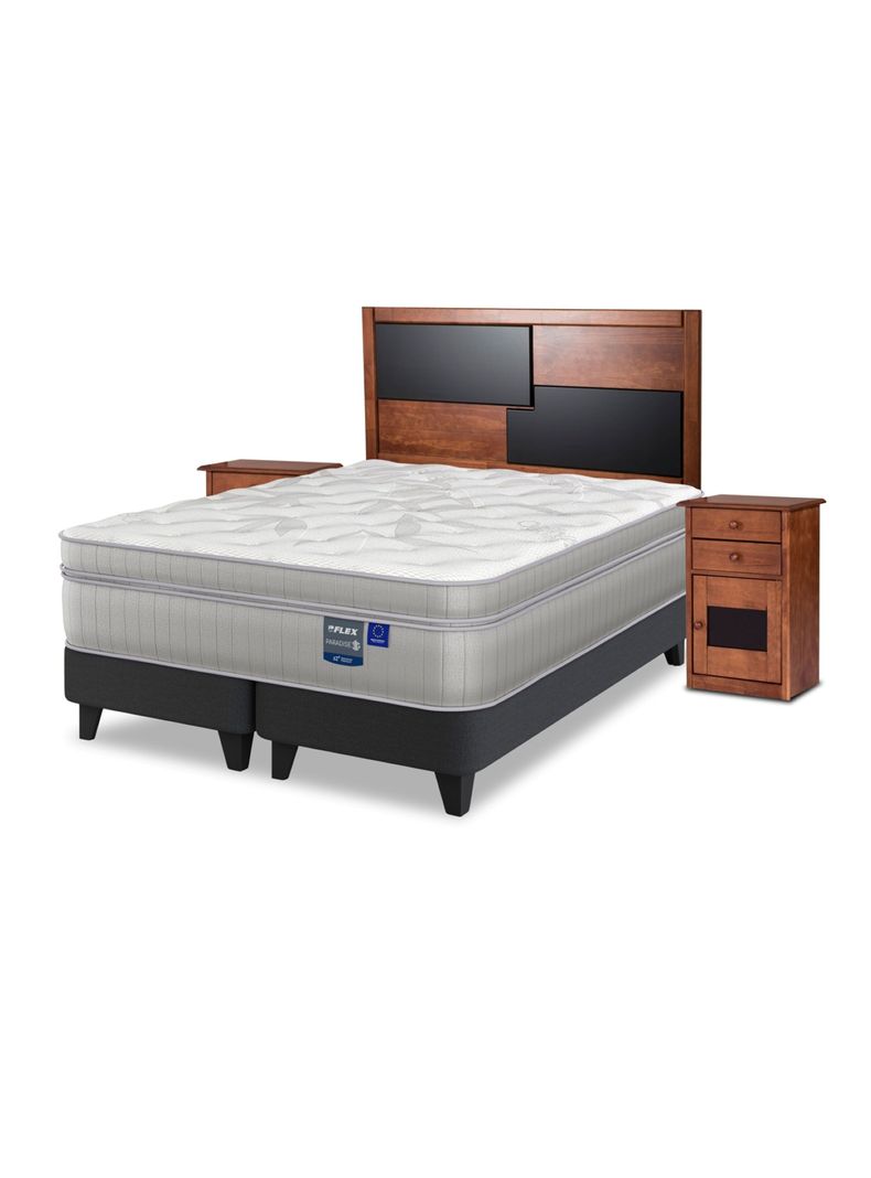 Cama Europea Paradise King + Set Colonia-0