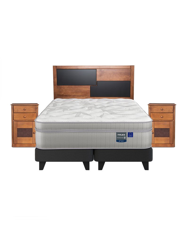 Cama Europea Paradise King + Set Colonia-2
