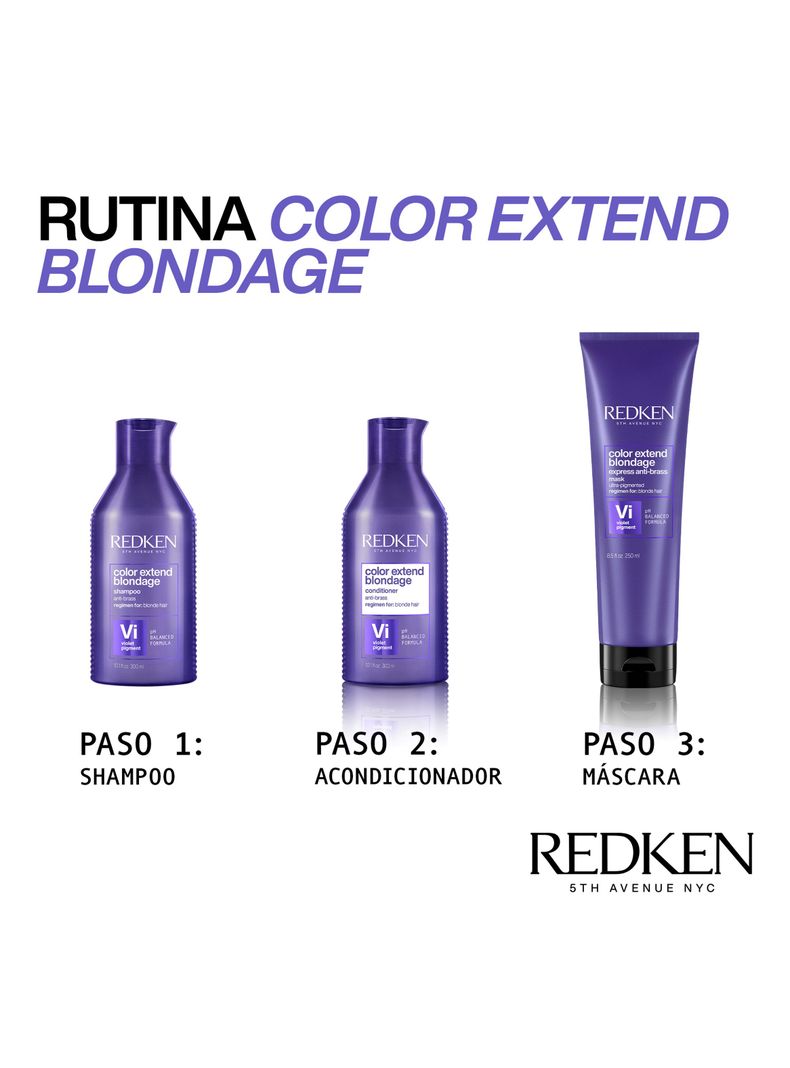 Shampoo XL Matizador Cabello Rubio Color Extend Blondage 500ml-4