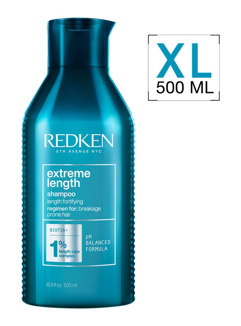 Shampoo XL Fortalecedor de largos Cabello Quebradizo Extreme Length 500ml-0