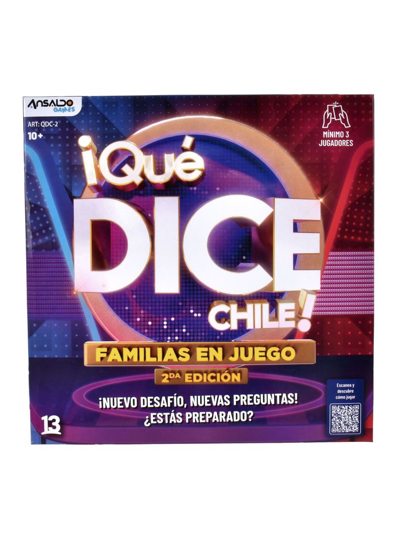 Juego de Mesa Que Dice Chile Versión 2-0