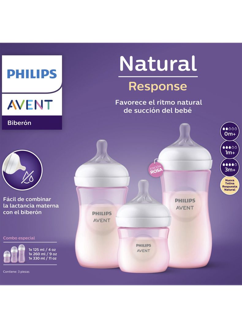 Set Natural Rosado 125-206-330ML-4