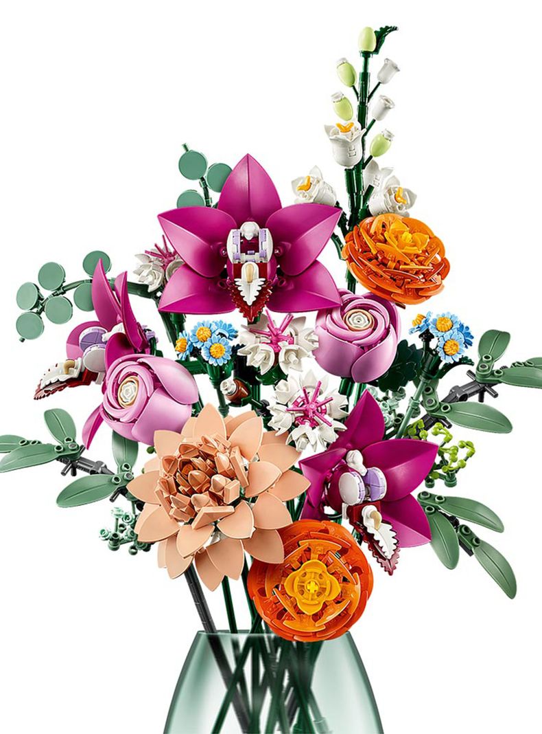 Lego Ramo de Flores Fantasía en Rosa-2
