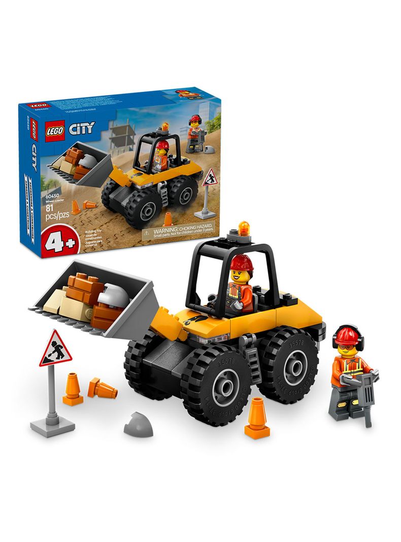 Lego Cargadora con Ruedas Amarilla-1