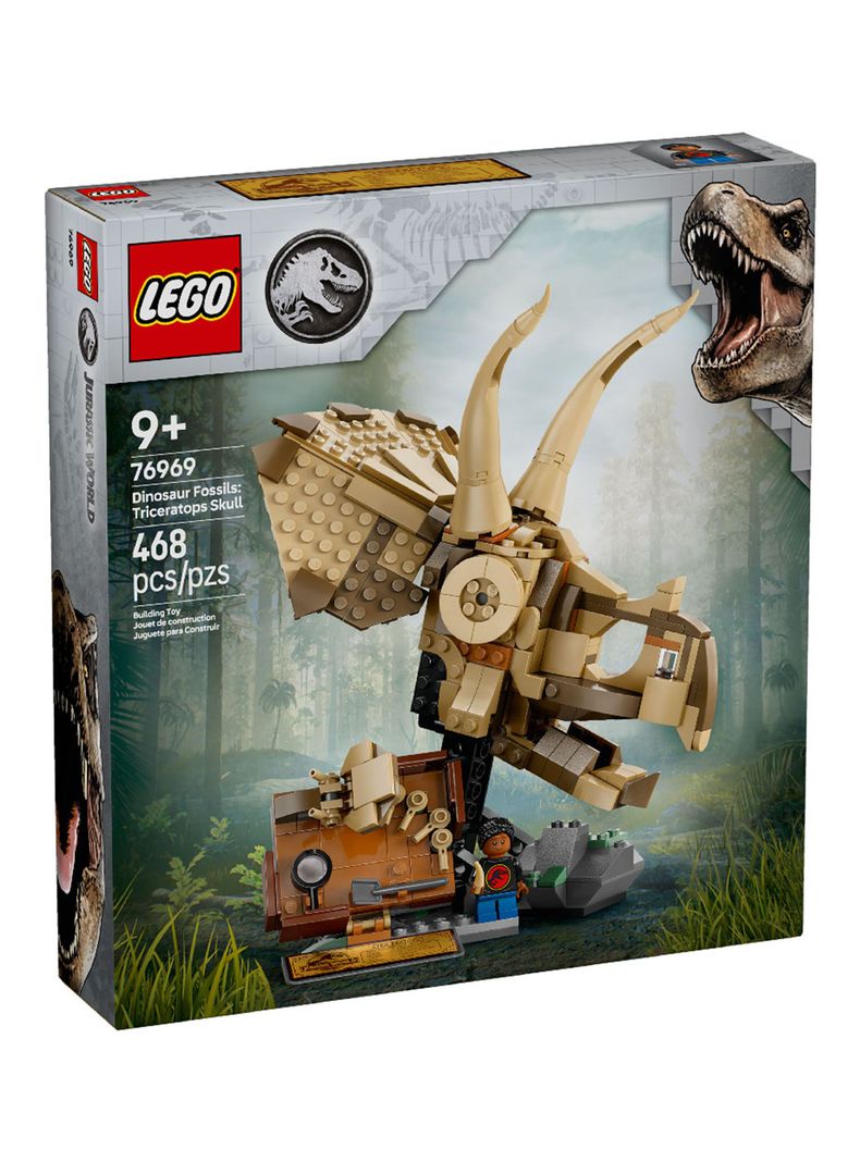 Lego Fósiles de Dinosaurio Cráneo de Triceratops-0