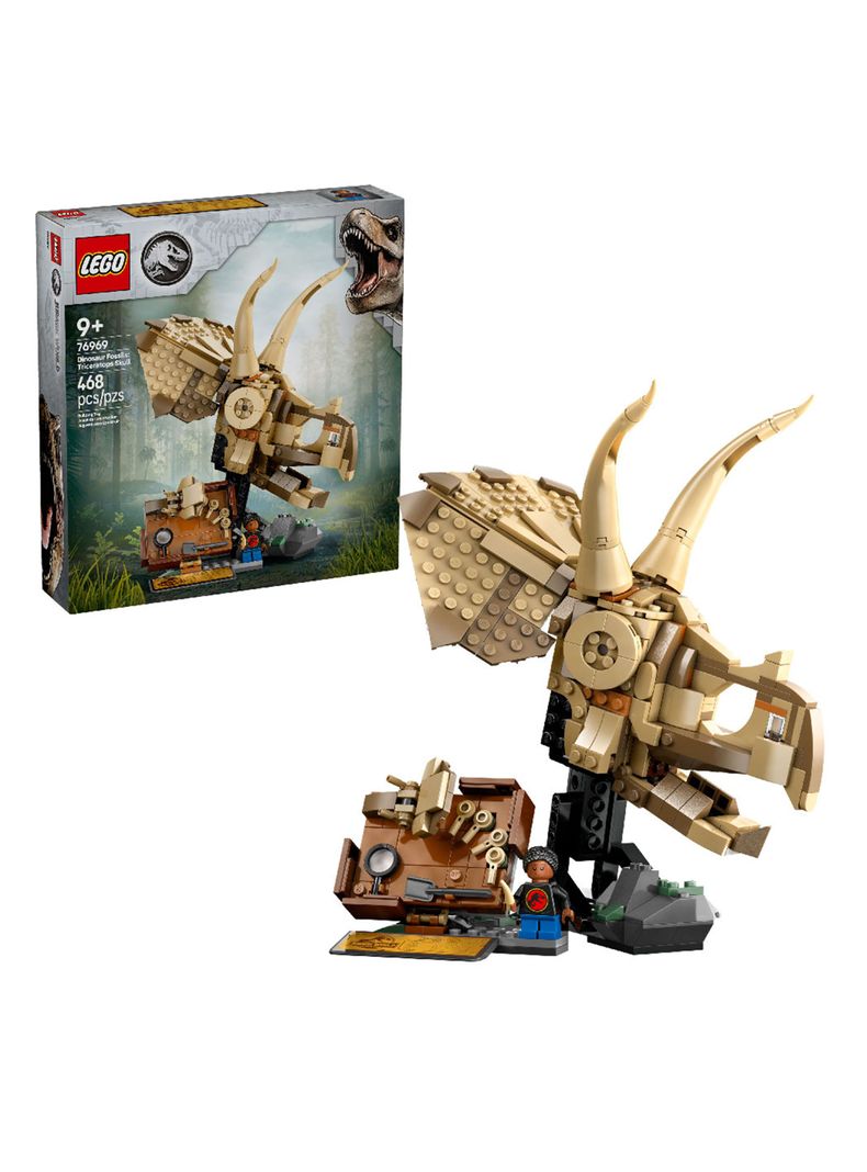 Lego Fósiles de Dinosaurio Cráneo de Triceratops-1