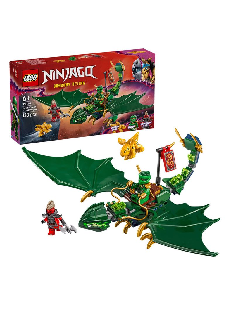 Lego Dragón Verde del Bosque de Lloyd-1