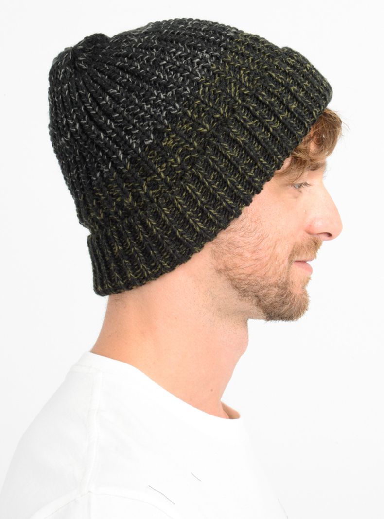 Beanie de Lana Efecto Tejido-2