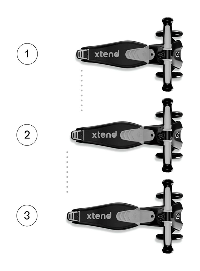 Scooter Xtend Ride On Gris-5