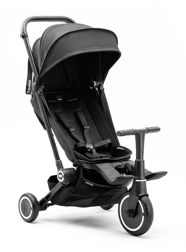 Coche Triciclo Traveler Negro-0