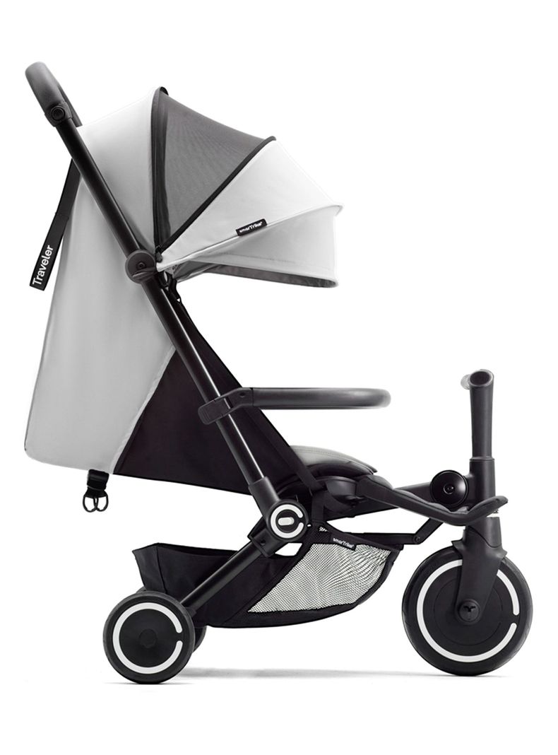 Coche Triciclo Traveler White-1