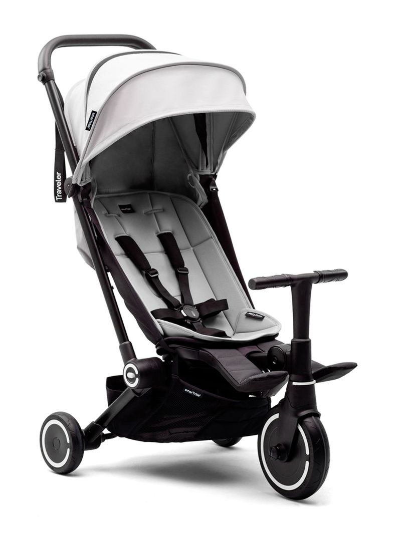Coche Triciclo Traveler White-0