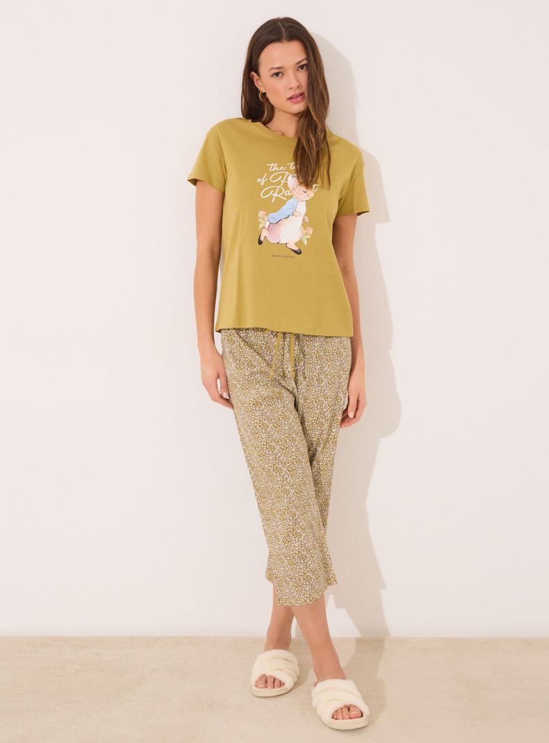 Pijama Capri Algodón Print Peter Rabbit