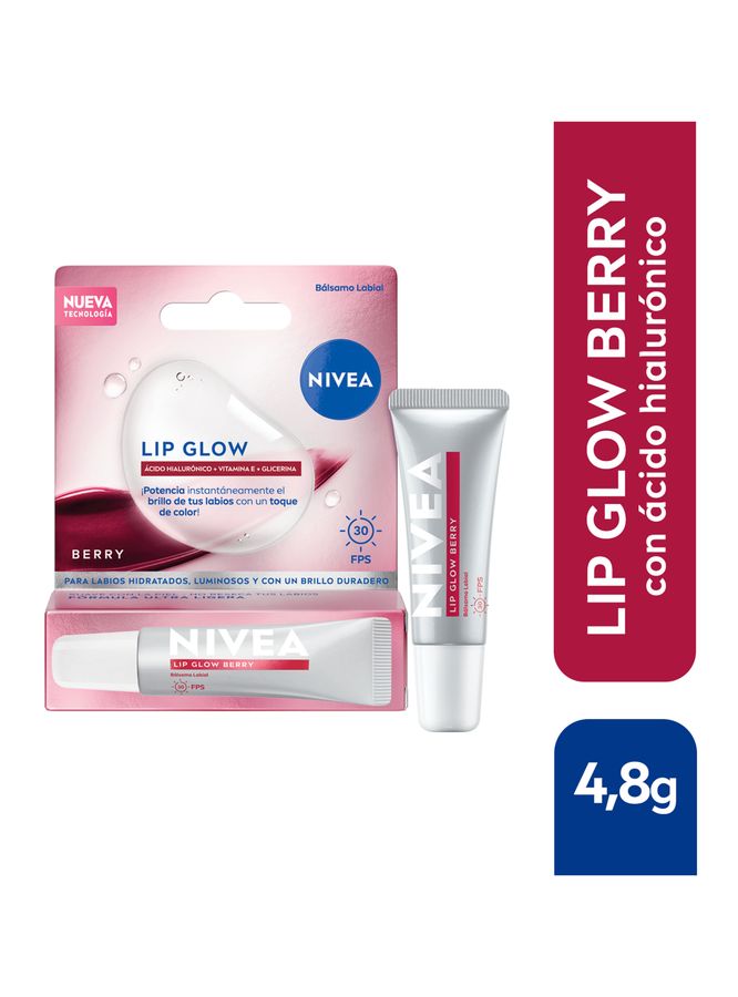 Bálsamo Labial Lip Glow Berry con Ácido Hialurónico 10 ml - image 1